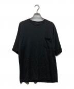 COMOLIコモリ）の古着「ウール天竺 半袖クルー」｜ブラック