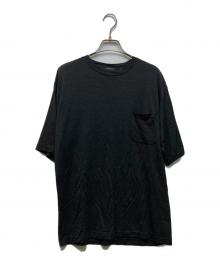 COMOLI（コモリ）の古着「ウール天竺 半袖クルー」｜ブラック