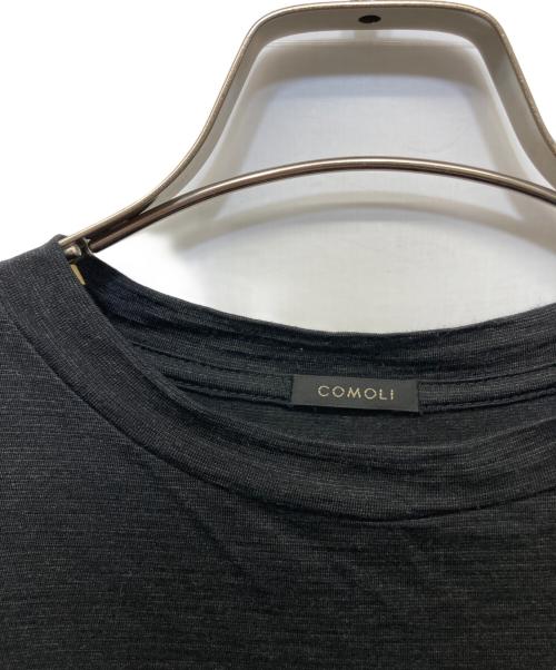 COMOLI（コモリ）COMOLI (コモリ) ウール天竺 半袖クルー ブラック サイズ:2の古着・服飾アイテム