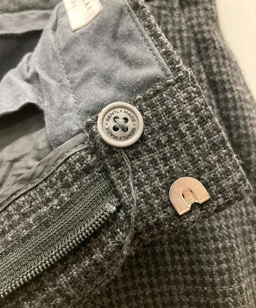 MISTERGENTLEMAN（ミスタージェントルマン）MISTERGENTLEMAN (ミスタージェントルマン) 千鳥柄ウールスラックス グレー サイズ:Lの古着・服飾アイテム