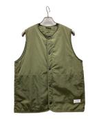 Saturdays NYCサタデーズ ニューヨークシティ）の古着「ロゴプリント 中綿ベスト/Lightweight Insulated Vest」｜カーキ