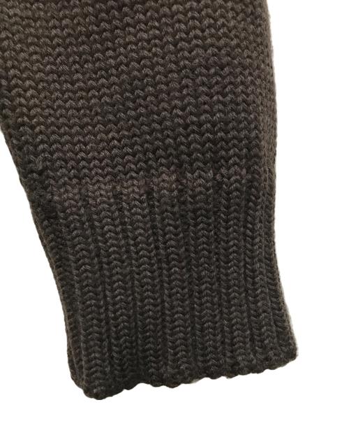 PAL ZILERI（パルジレリ）PAL ZILERI (パルジレリ) ムートン切替ニットジャケット ブラウン サイズ:52の古着・服飾アイテム