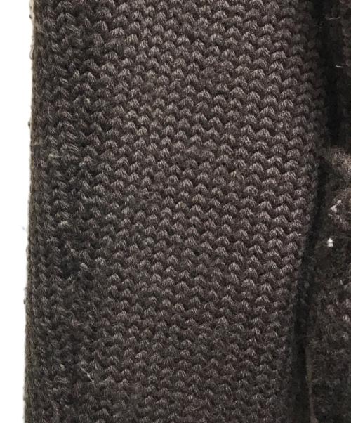 PAL ZILERI（パルジレリ）PAL ZILERI (パルジレリ) ムートン切替ニットジャケット ブラウン サイズ:52の古着・服飾アイテム