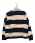 AFB (エーエフビー) BORDER POLO SHIRTS ネイビー×アイボリー サイズ:M：10000円