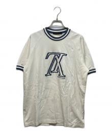 LOUIS VUITTON（ルイ ヴィトン）の古着「アップサイドダウンLVロゴ Tシャツ」｜ホワイト