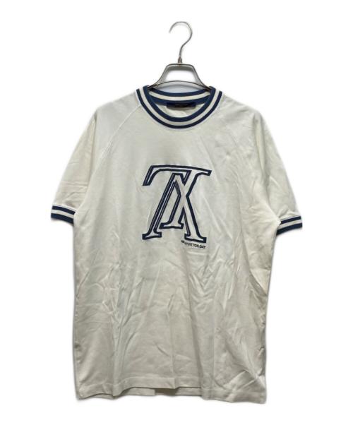 LOUIS VUITTON（ルイ ヴィトン）LOUIS VUITTON (ルイ ヴィトン) アップサイドダウンLVロゴ Tシャツ ホワイト サイズ:Lの古着・服飾アイテム