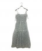 POPPYポピー）の古着「フラワーシースルー キャミドレス」｜ホワイト