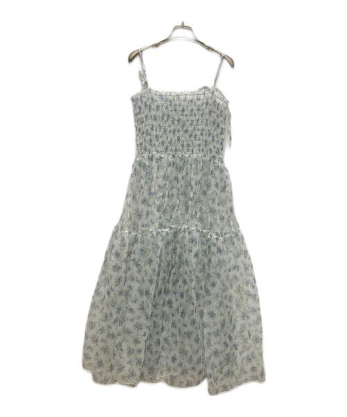 POPPY（ポピー）POPPY (ポピー) フラワーシースルー キャミドレス ホワイト サイズ:Mの古着・服飾アイテム