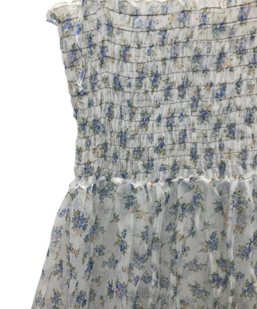 POPPY（ポピー）POPPY (ポピー) フラワーシースルー キャミドレス ホワイト サイズ:Mの古着・服飾アイテム