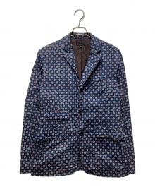 Engineered Garments（エンジニアド ガーメンツ）の古着「総柄テーラードジャケット」｜ネイビー
