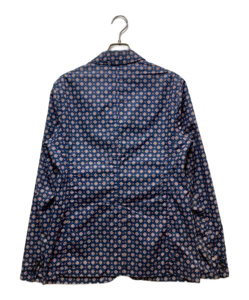 Engineered Garments（エンジニアド ガーメンツ）Engineered Garments (エンジニアド ガーメンツ) 総柄テーラードジャケット ネイビー サイズ:Sの古着・服飾アイテム