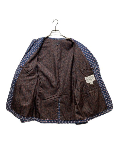 Engineered Garments（エンジニアド ガーメンツ）Engineered Garments (エンジニアド ガーメンツ) 総柄テーラードジャケット ネイビー サイズ:Sの古着・服飾アイテム