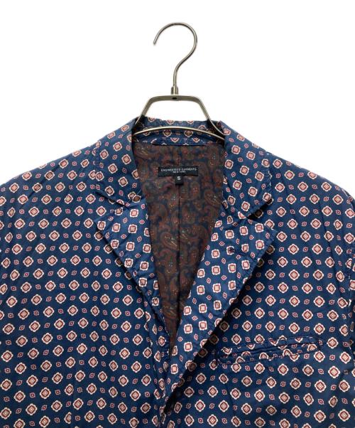 Engineered Garments（エンジニアド ガーメンツ）Engineered Garments (エンジニアド ガーメンツ) 総柄テーラードジャケット ネイビー サイズ:Sの古着・服飾アイテム