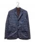 Engineered Garments（エンジニアド ガーメンツ）の古着「総柄テーラードジャケット」｜ネイビー