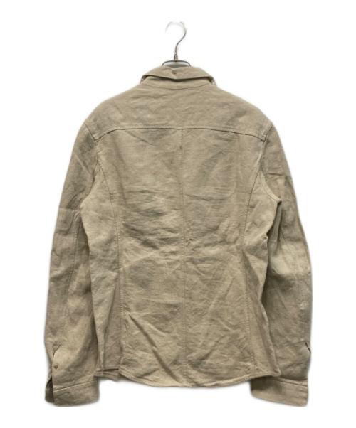 LM Altieri（エルエムアルティエリ）LM Altieri (エルエムアルティエリ) ヘビーリネンオーバーシャツ ベージュ サイズ:不明の古着・服飾アイテム