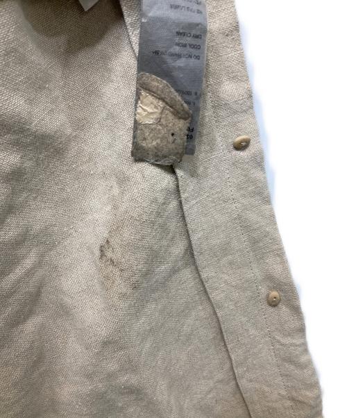 LM Altieri（エルエムアルティエリ）LM Altieri (エルエムアルティエリ) ヘビーリネンオーバーシャツ ベージュ サイズ:不明の古着・服飾アイテム