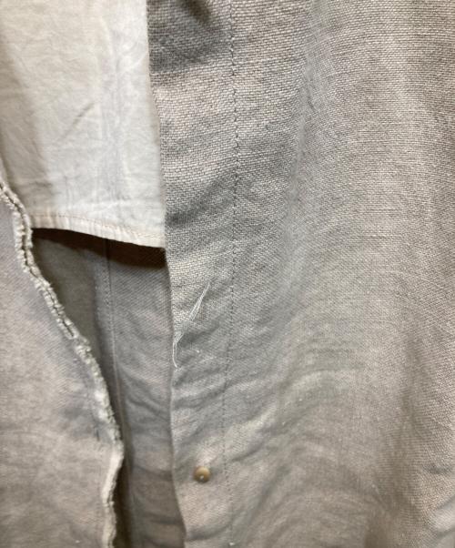 LM Altieri（エルエムアルティエリ）LM Altieri (エルエムアルティエリ) ヘビーリネンオーバーシャツ ベージュ サイズ:不明の古着・服飾アイテム