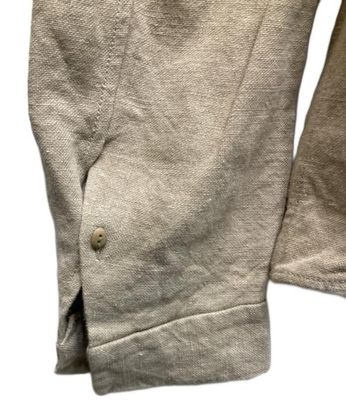 LM Altieri（エルエムアルティエリ）LM Altieri (エルエムアルティエリ) ヘビーリネンオーバーシャツ ベージュ サイズ:不明の古着・服飾アイテム