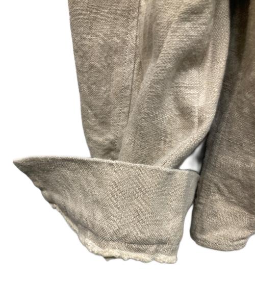 LM Altieri（エルエムアルティエリ）LM Altieri (エルエムアルティエリ) ヘビーリネンオーバーシャツ ベージュ サイズ:不明の古着・服飾アイテム