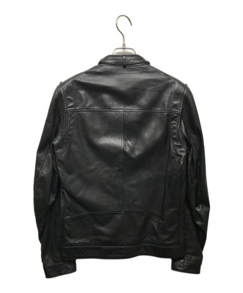 QUAI DE VALMY（ケドゥバルミー）QUAI DE VALMY (ケドゥバルミー) シープレザーシングルライダースジャケット ブラック サイズ:44の古着・服飾アイテム