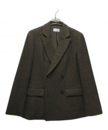 FRAY ID（フレイ アイディー）の古着「ダブルボタンウールジャケット」｜ブラウン
