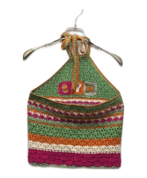 Hysteric Glamour（ヒステリックグラマー）Hysteric Glamour (ヒステリックグラマー) HYS MOUSE手編 ホルターネック マルチカラー サイズ:Freeの古着・服飾アイテム