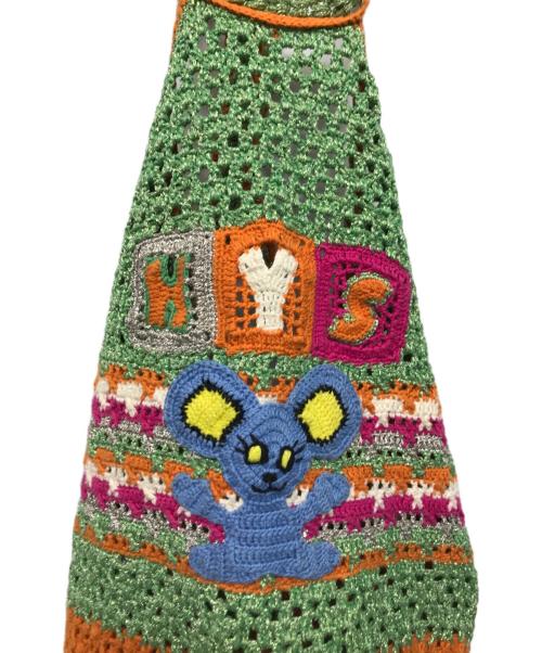 Hysteric Glamour（ヒステリックグラマー）Hysteric Glamour (ヒステリックグラマー) HYS MOUSE手編 ホルターネック マルチカラー サイズ:Freeの古着・服飾アイテム