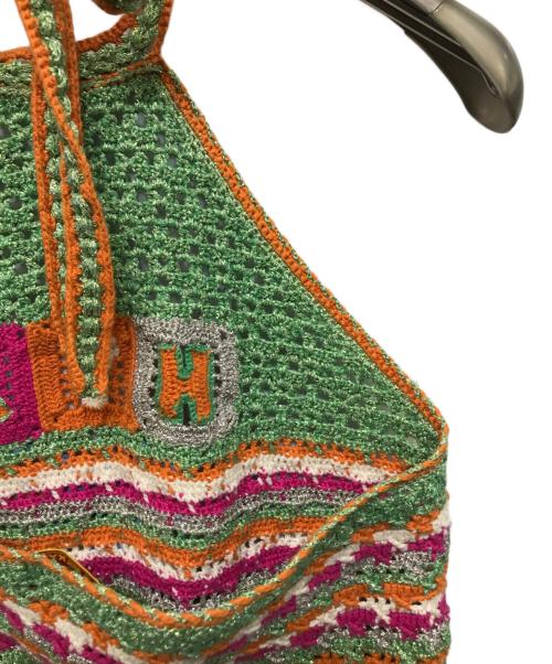 Hysteric Glamour（ヒステリックグラマー）Hysteric Glamour (ヒステリックグラマー) HYS MOUSE手編 ホルターネック マルチカラー サイズ:Freeの古着・服飾アイテム