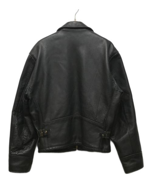 Schott（ショット）Schott (ショット) 裏地ブランケットレザージャケット ブラック サイズ:42の古着・服飾アイテム