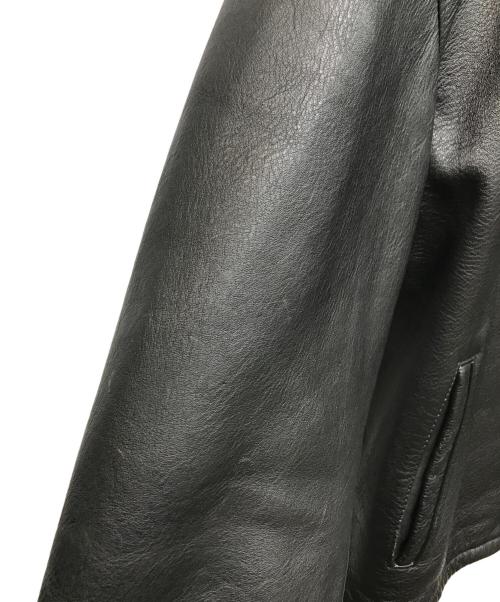 Schott（ショット）Schott (ショット) 裏地ブランケットレザージャケット ブラック サイズ:42の古着・服飾アイテム