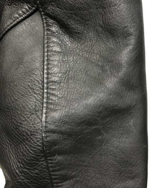Schott（ショット）Schott (ショット) 裏地ブランケットレザージャケット ブラック サイズ:42の古着・服飾アイテム