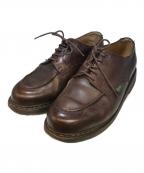 PARABOOTパラブーツ）の古着「CHAMBORD Uチップシューズ」｜ブラウン