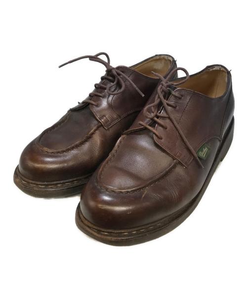 PARABOOT（パラブーツ）PARABOOT (パラブーツ) CHAMBORD Uチップシューズ ブラウン サイズ:7 1/2の古着・服飾アイテム
