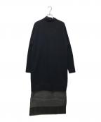 3.1 phillip limスリーワンフィリップリム）の古着「オーガンザコンボ モックネックドレス」｜ネイビー