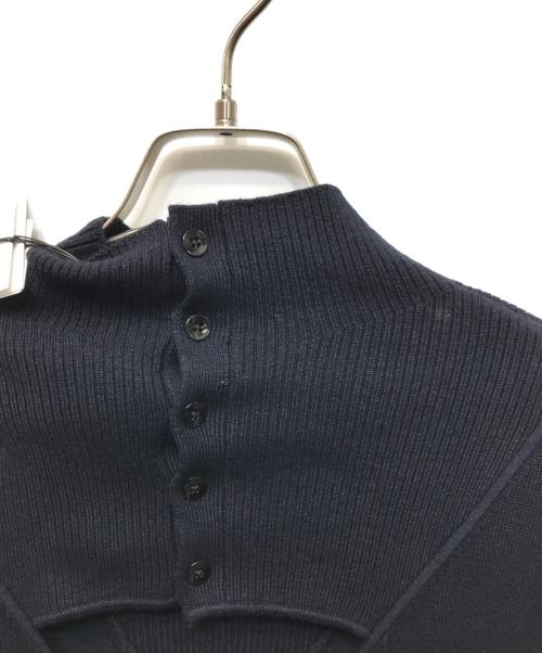 3.1 phillip lim（スリーワンフィリップリム）3.1 phillip lim (スリーワンフィリップリム) オーガンザコンボ モックネックドレス ネイビー サイズ:S 未使用品の古着・服飾アイテム