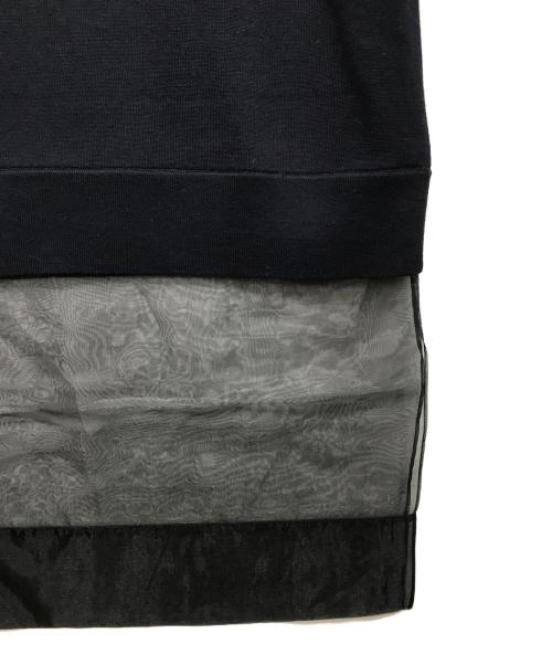 3.1 phillip lim（スリーワンフィリップリム）3.1 phillip lim (スリーワンフィリップリム) オーガンザコンボ モックネックドレス ネイビー サイズ:S 未使用品の古着・服飾アイテム