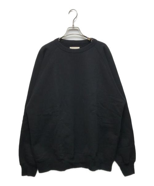 yokosakamoto（ヨウコサカモト）YOKOSAKAMOTO (ヨウコサカモト) Tsuriami Raglan Sweater ブラック サイズ:Lの古着・服飾アイテム