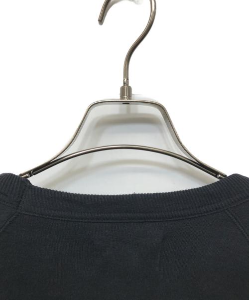 yokosakamoto（ヨウコサカモト）YOKOSAKAMOTO (ヨウコサカモト) Tsuriami Raglan Sweater ブラック サイズ:Lの古着・服飾アイテム