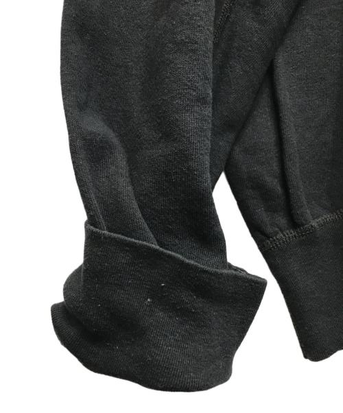 COMOLI（コモリ）COMOLI (コモリ) 製品染 裏毛 クルーネック ブラック サイズ:４の古着・服飾アイテム