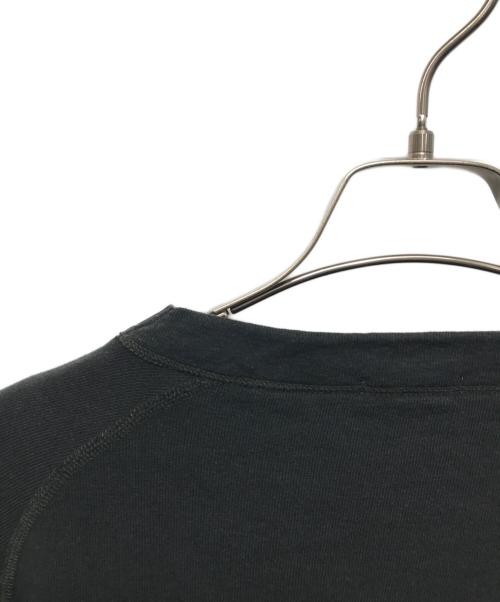 COMOLI（コモリ）COMOLI (コモリ) 製品染 裏毛 クルーネック ブラック サイズ:４の古着・服飾アイテム