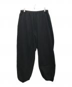 COMOLIコモリ）の古着「製品染 裏毛 パンツ」｜ブラック