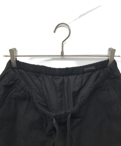 COMOLI（コモリ）COMOLI (コモリ) カシミヤシルク ドローストリングパンツ ブラック サイズ:3の古着・服飾アイテム