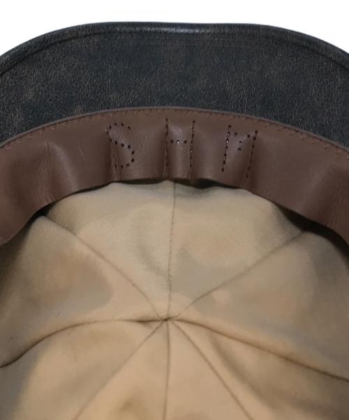 solaris&co（ソラリスアンドコー）SOLARIS&CO (ソラリスアンドコー) レザーキャスケット ブラック サイズ:SIZE 7 3/8(59cm)の古着・服飾アイテム