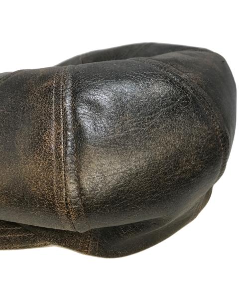 solaris&co（ソラリスアンドコー）SOLARIS&CO (ソラリスアンドコー) レザーキャスケット ブラック サイズ:SIZE 7 3/8(59cm)の古着・服飾アイテム