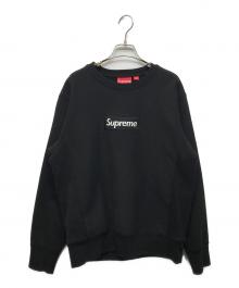SUPREME（シュプリーム）の古着「Box Logo crew-neck sweatshirt」｜ブラック