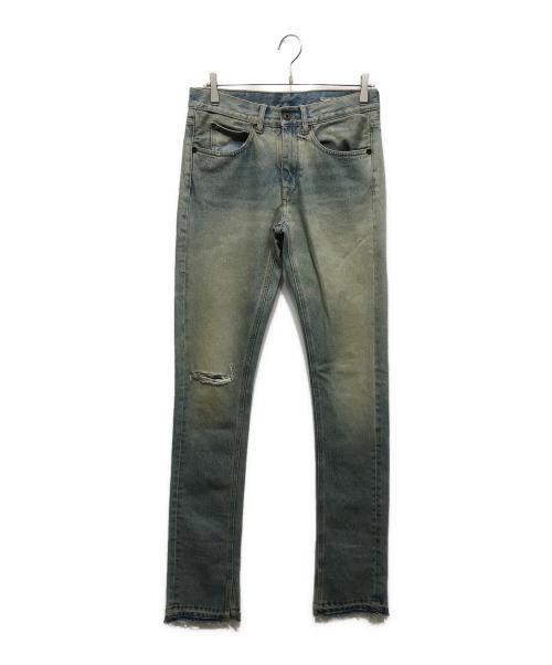 OFFWHITE（オフホワイト）OFFWHITE (オフホワイト) バイアスデニムパンツ インディゴ サイズ:29の古着・服飾アイテム