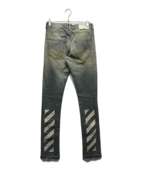 OFFWHITE（オフホワイト）OFFWHITE (オフホワイト) バイアスデニムパンツ インディゴ サイズ:29の古着・服飾アイテム