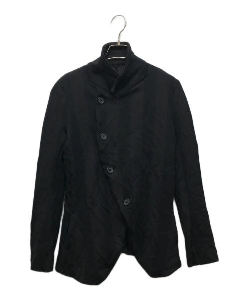 Y's（ワイズ）Y's (ワイズ) ハイネックストライプジャケット ブラック サイズ:2の古着・服飾アイテム