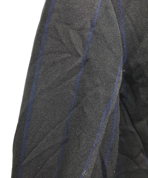 Y's（ワイズ）Y's (ワイズ) ハイネックストライプジャケット ブラック サイズ:2の古着・服飾アイテム