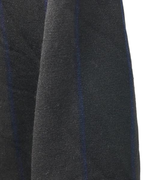 Y's（ワイズ）Y's (ワイズ) ハイネックストライプジャケット ブラック サイズ:2の古着・服飾アイテム